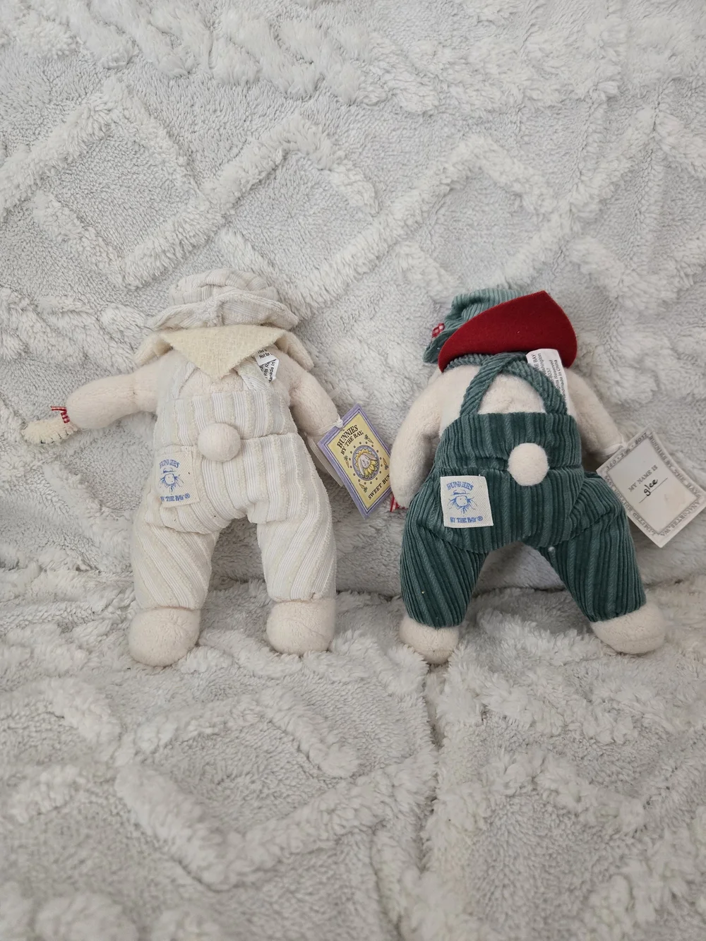 Bunnies By The Bay Plush Lamb Pair Holiday Stuffed Rabbit Cottagecore Decor